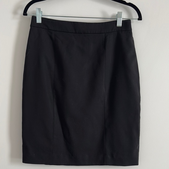 Club Monaco Wool Pencil Skirt – Black, Lined, Size 4 - Picture 3 of 6